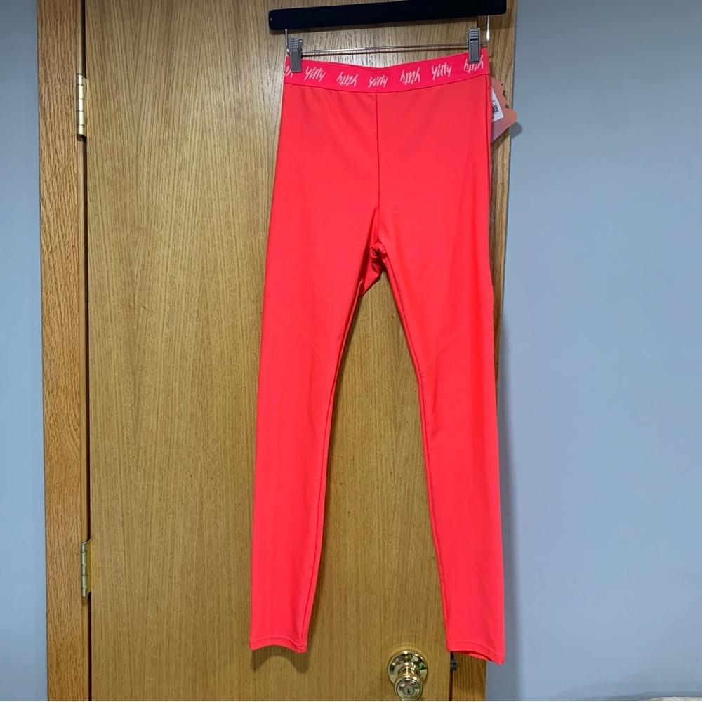 Yitty Major Label Smoothing High Waist Leggings in Neon Orange - Size Small - Picture 1 of 4